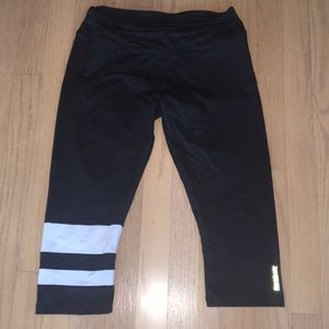 Reebok black Capri pants